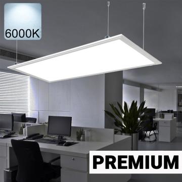 EMPIRE 1 | Suspended LED Panel Light | 30x120cm | 40W / 6000K | Cool White | DALI Transformer Dimmable