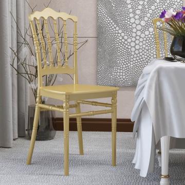 ESTELA | Wedding chair | Gold | Plastic | Stackable