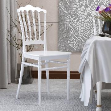 ESTELA Krzesło weselne | białe | sztaplowane