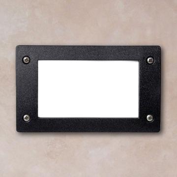 FIONA Lámpara de pared LED para exteriores Negra H113xA188mm 1x3W GX53 3000K 50000h 350lm Blanco cálido IP67