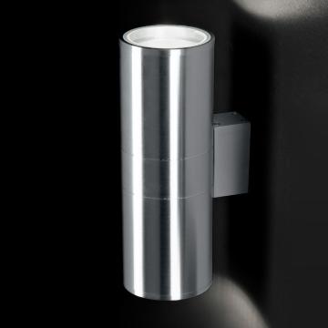 Spotlight Væglampe OUTSIDE Ø110mm | Moderne | Sølv | Alu Væglampe