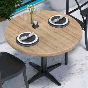 WERZA | Werzalit table top | Ø 60 cm | Oak | Round