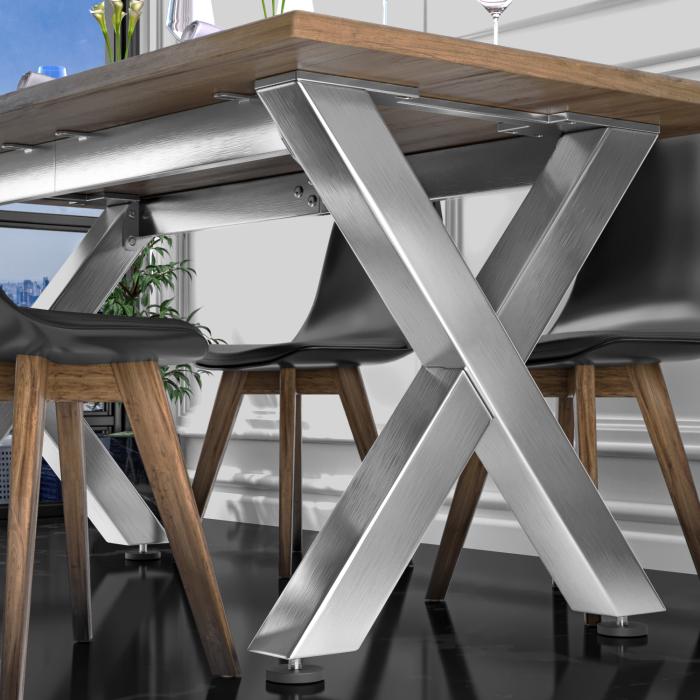 Estructura de acero inoxidable pata de mesa columna de soporte pies de base  pata de mesa