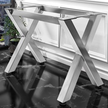 JUANA | Bistro bar table frame | L: W: H: 119 x 60 x 105cm | 2 x connectors | stainless steel 