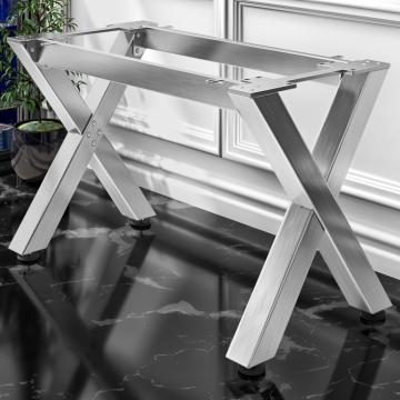 JUANA | Bistro Table Frame | L: W: H: 119 x 70 x 73cm | 2 x Connectors | Stainless Steel | 