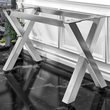 JUANA | Bistro bar table frame | L: W: H: 139 x 60 x 105cm | 2 x connectors | stainless steel 