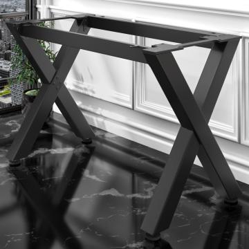 JUANA | Bistro Bar Table Frame | L: W: H: 139 x 60 x 105cm | 2 x Connectors | Black 