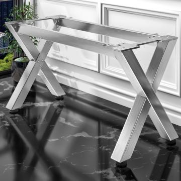 JUANA | Bistro Table Frame | L: W: H: 139 x 70 x 73cm | 2 x Connectors | Stainless Steel | 