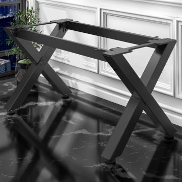 JUANA | Bistro Table Frame | L: W: H: 139 x 80 x 73cm | 2 x Connectors | Black | 