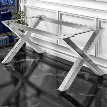 JUANA | Bistro Table Frame | L: W: H: 159 x 100 x 73cm | 2 x Connectors | Stainless Steel | 