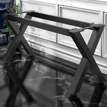 JUANA | Bistro Table Frame | L: W: H: 179 x 70 x 73cm | 2 x Connectors | Black | 