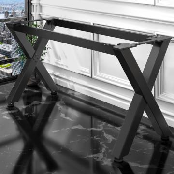 JUANA | Bistro Bar Table Frame | L: W: H: 179 x 60 x 105cm | 2 x Connectors | Black 
