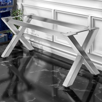 JUANA | Bistro Table Frame | L: W: H: 179 x 80 x 73cm | 2 x Connectors | Stainless Steel | 