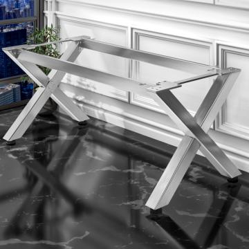 JUANA | Bistro Table Frame | L: W: H: 179 x 90 x 73cm | 2 x Connectors | Stainless Steel | 