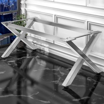 JUANA | Bistro Table Frame | L: W: H: 199 x 100 x 73cm | 2 x Connectors | Stainless Steel | 