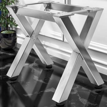JUANA | Bistro Table Frame | L: W: H: 79 x 70 x 73cm | 2 x Connectors | Stainless Steel | 