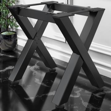 JUANA | Bistro table frame | L: W: H: 79 x 70 x 73cm | 2 x connectors | Black | 