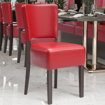 LUCA | Restaurant Chair | Red | Leather