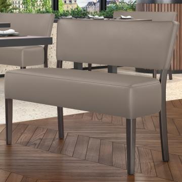 LUCA | Dining Bench | Taupe | W:H 120 x 83 cm | Leather