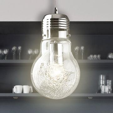 Bulb hängande lampa Ø220mm | Design | Krom | Glas