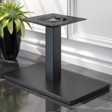 MADRID | Lounge Height Table Base | Black | Base Plate: 40 x 70 cm | Column: 6 x 36 cm