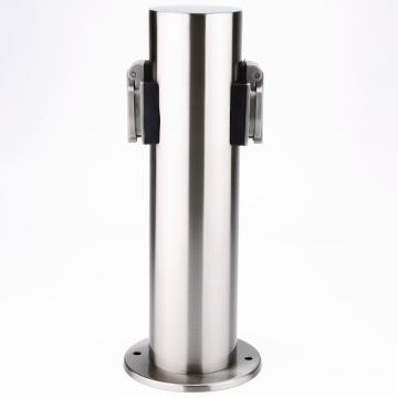 MAJA socket column 400mm | 2xsocket | stainless steel