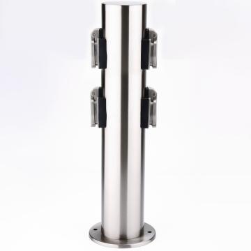 MAJA socket column 400mm | 4xsocket | stainless steel