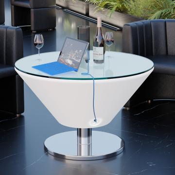 MARTINI | LED-valaistu Lounge-pöytä | Ø:K 60 x 41 cm | RGB | Akku