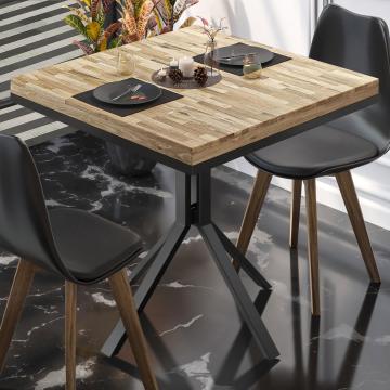 ME Bistro Table | 70x70xH72cm | Chêne/ Noir