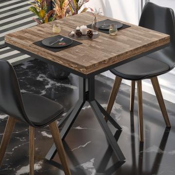 ME Bistro table | 70x70xH72cm | walnut/ black