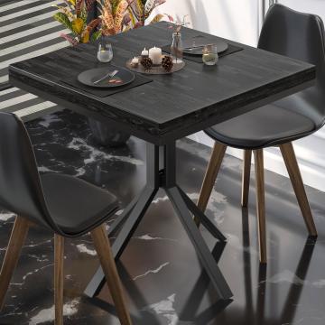 ME Bistro Table | 70x70xH72cm | Wenge Black/ Black