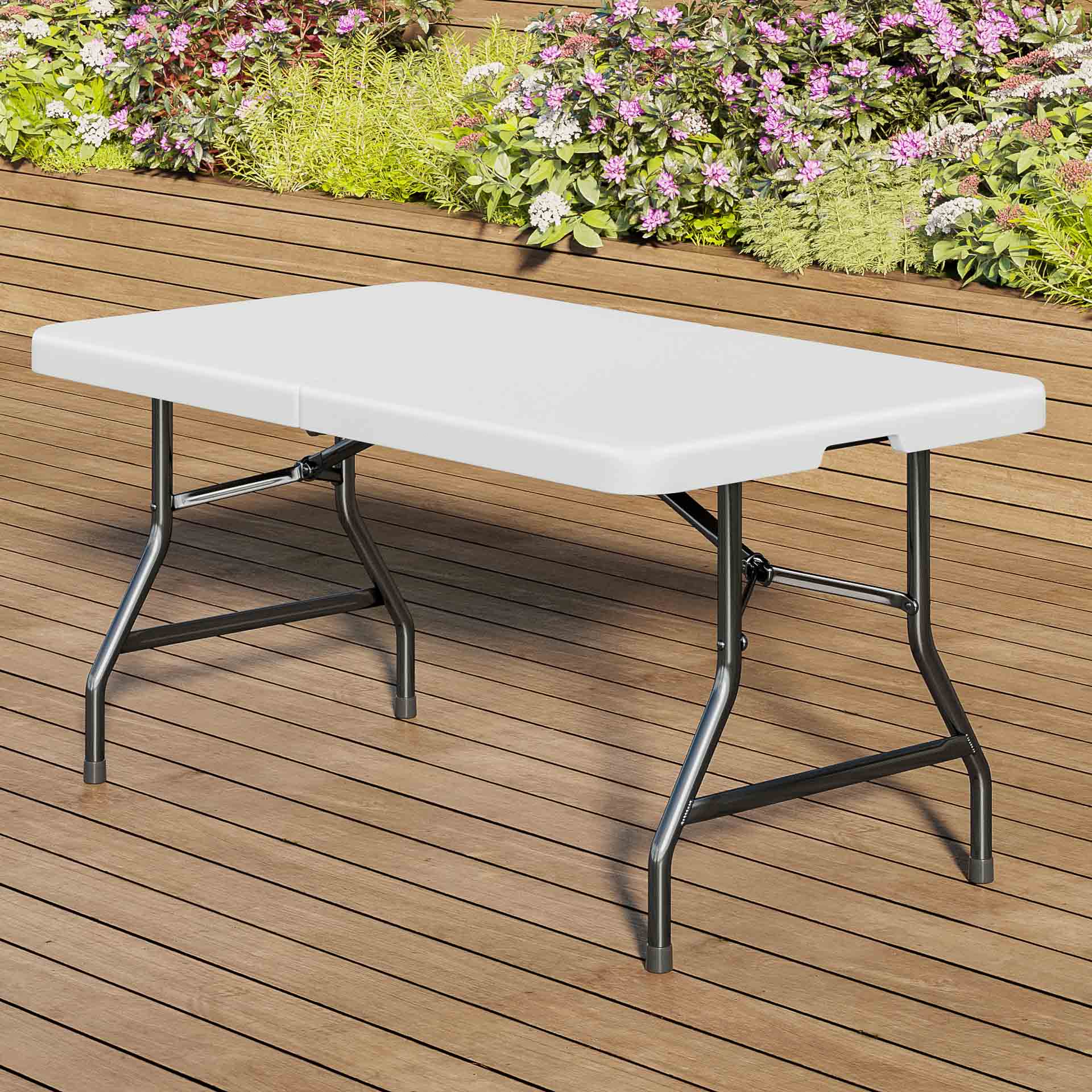 Table Pliante hauteur ajustable HDPE 240 x 76 cm - Vente de