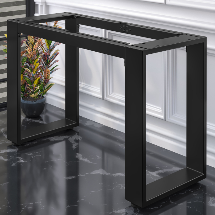 MORENA | Bar Table Frame W:H 135 x 60 x 105cm | 16cm | Black