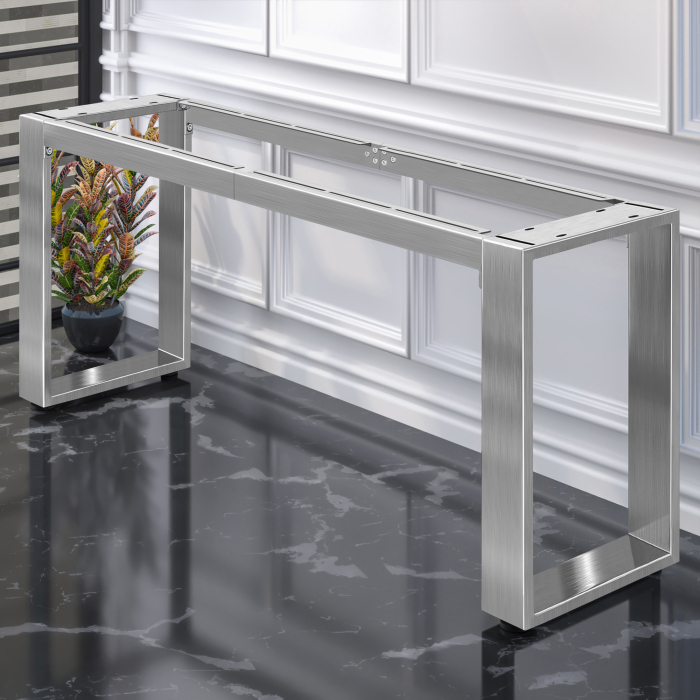 MORENA | struttura tavolo bar L: L:H 199 x 60 x 105cm | 16cm | acciaio inox