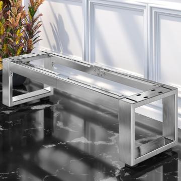 MORENA | Bench frame L: W:H 119 x 40 x 43 cm | 8/cm | Stainless steel