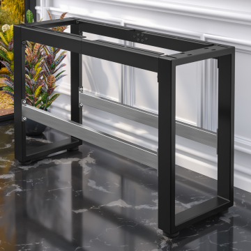 MORENA | High bench frame L: W:H 119 x 40 x 73 cm | 8/cm | Black