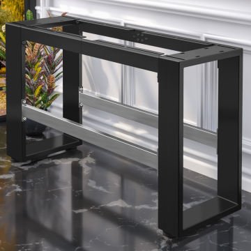 MORENA | High bench frame L: W:H 135 x 40 x 73 | 16 cm | Black