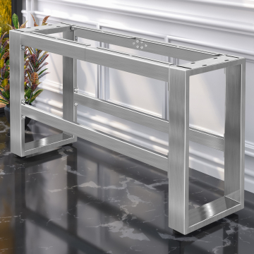 MORENA | High bench frame L: W:H 139 x 40 x 73 cm | 12 cm | Stainless steel