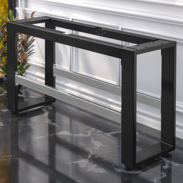 MORENA | High bench frame L: W:H 139 x 40 x 73 cm | 12 cm | Black