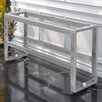 MORENA | High bench frame L: W:H 147 x 40 x 73 cm | 6 cm | Stainless steel