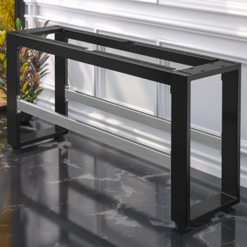 MORENA | High bench frame L: W:H 159 x 40 x 73 cm | 12 cm | Black
