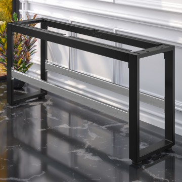 MORENA | High bench frame L: W:H 163 x 40 x 73 cm | 8/cm | Black