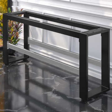MORENA | High bench frame L: W:H 171 x 40 x 73 cm | 12 cm | Black