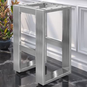 MORENA | stool frame L: W:H 51 x 40 x 73 cm | 12 cm | stainless steel
