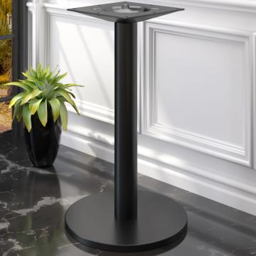 NIZZA | High Table Base | Black | Foot: Ø 50 cm | Column: 7.6 x 105 cm