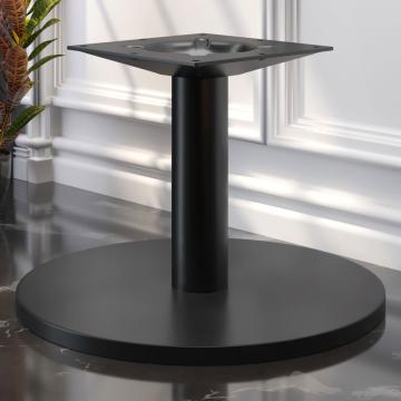 NIZZA | Bistro Lounge Tischgestell | Schwarz | Fuß:: Ø45cm | Säule: 7,6 x 36 cm