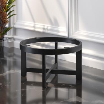 ORLANDO | Lounge Height Table Base | Ø48,5 x H30 cm | Black