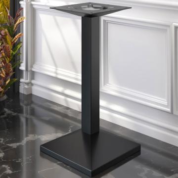 PALMA | Piètement de table haute bistrot | Noir | L:P 45 x 45 cm | Colonne : 6 x 109 cm