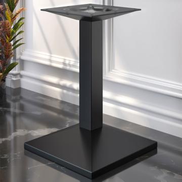 PALMA | Podstawa stolika Restauracyjne | Czarny | Stopa: 45 x 45 cm | Kolumna: 6 x 76 cm
