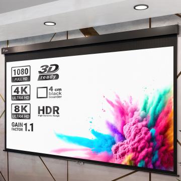 PANTERA | Pull Down Projector Screen | 200 x 150 cm | 100" | 4:3 | Manual | 4K/8K Ultra HDR 3D